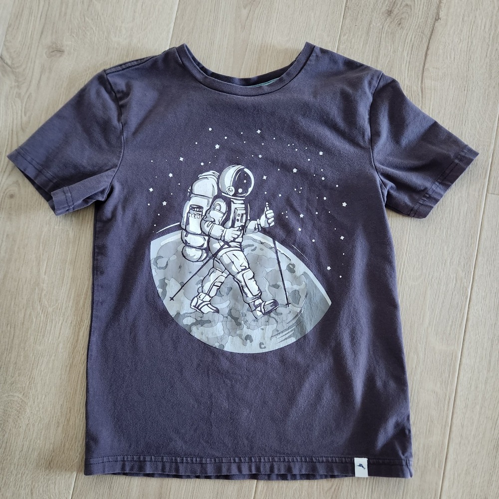 Tommy Bahama Kids T Shirt Astronaut Moon Graphic Size M 7 8 Boys Girls